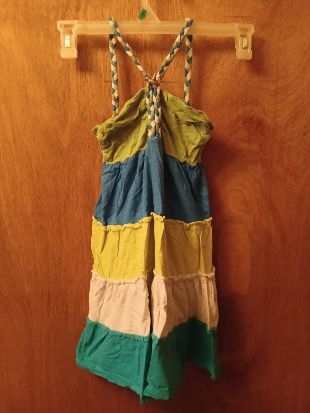 Hurley Girls Cotton Multicolor Spaghetti Strap Tank Sun Dress